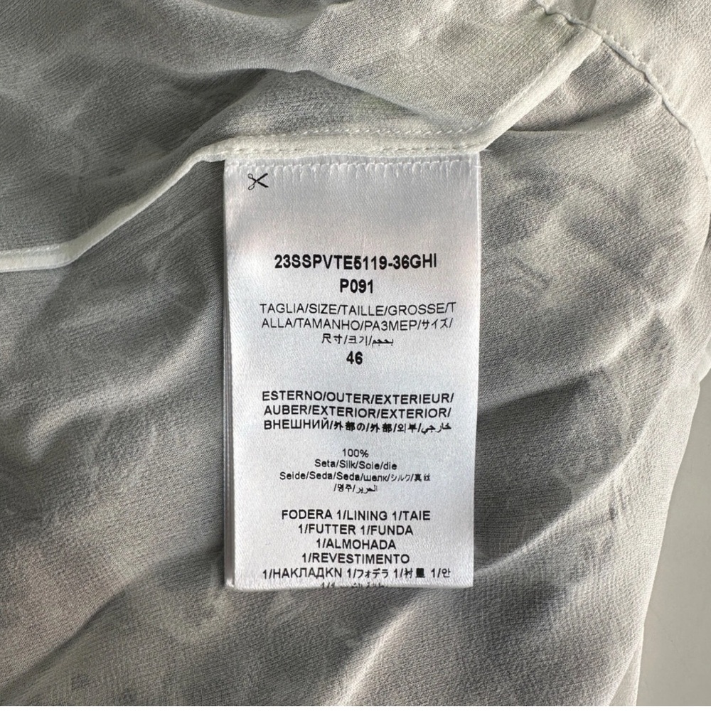 Giambattista Valli Plunging Floral Mini Chiffon Dress Size 46/US 10 NWT $3,350 - Picture 10 of 13